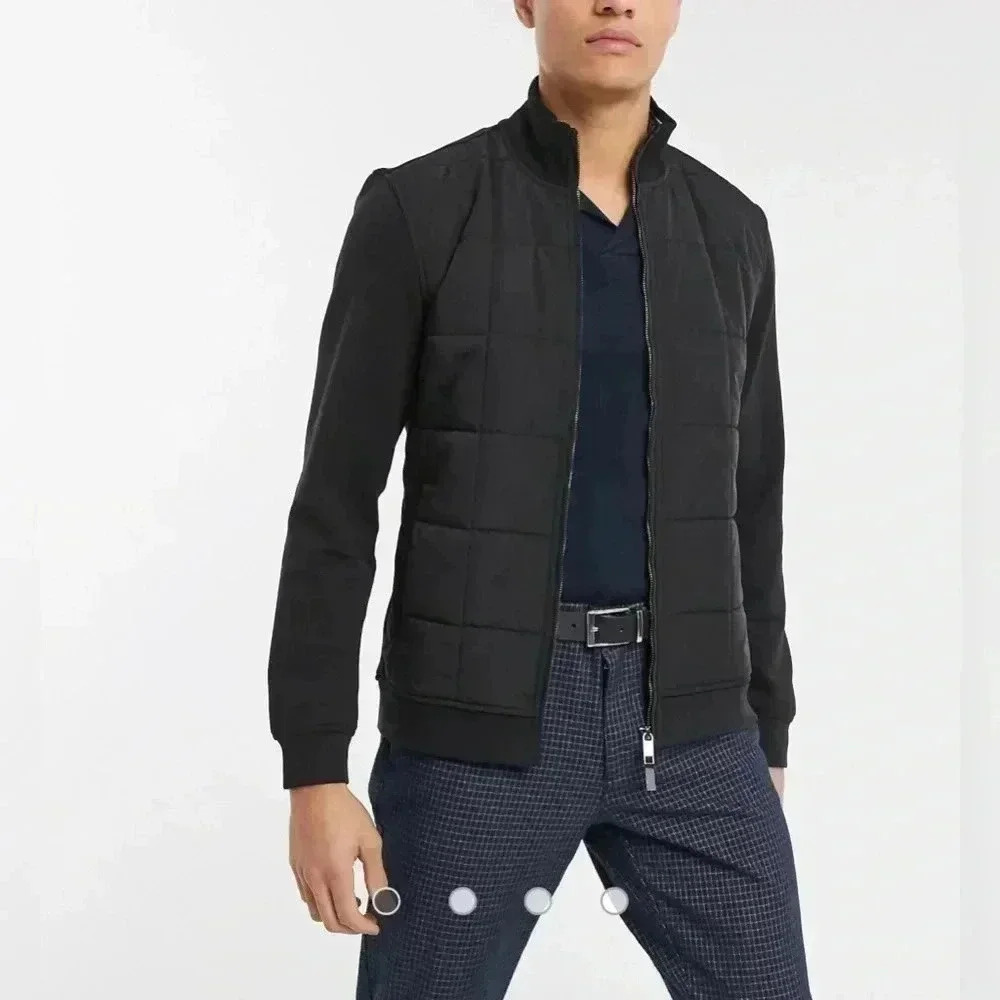 Ted Baker black padded jacket full zipper long sleeves 2 pocket jacket 2